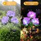 Decor 4 Pack Solar Lights, Solar Flowers Lights with 12 Enlarged Blooming Hydrangea Flowers Waterproof for Garden Yard Patio Lawn Backyard Pathway Gardening Gifts for Women Mom